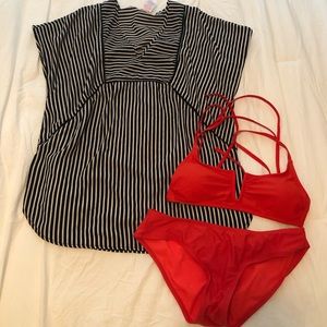 Target swim suit and cover up